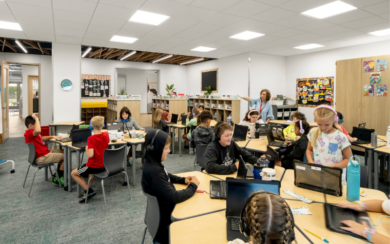 Classroom at Marshall Intermediate School