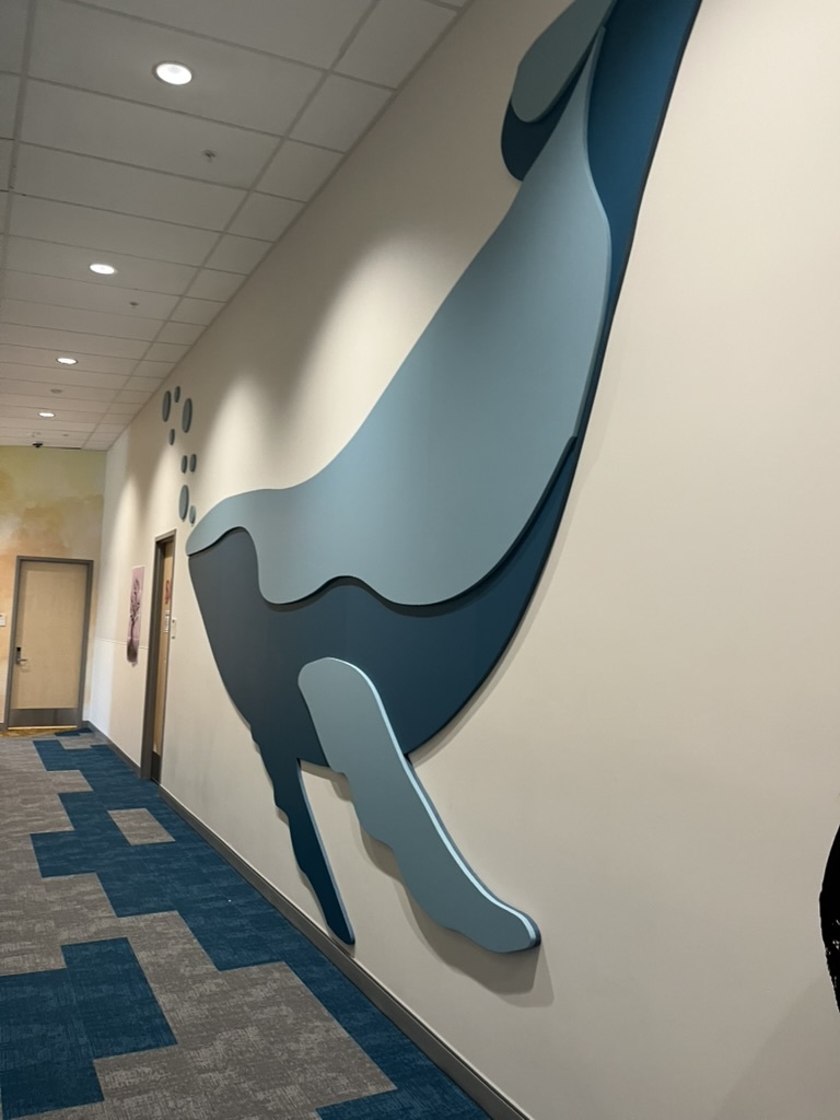 Artwork in the hallway at BHA